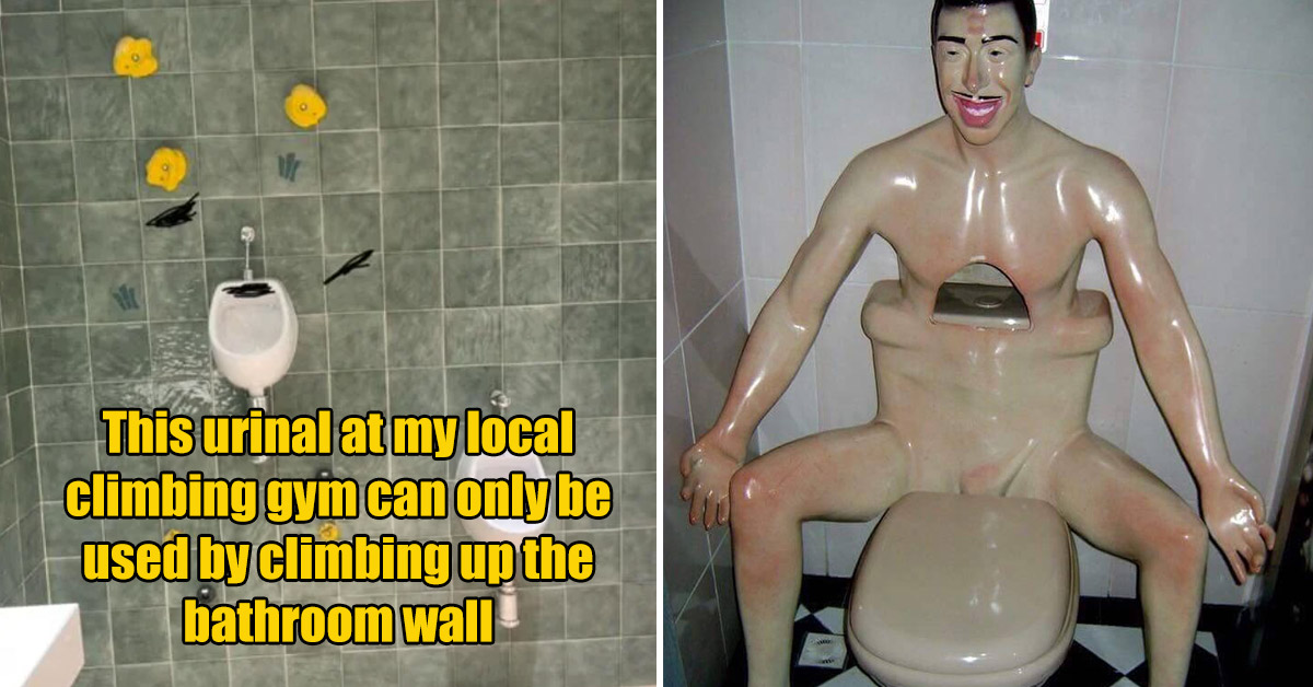 37 Funky Toilets We'd Want to Take a Drunk Leak In